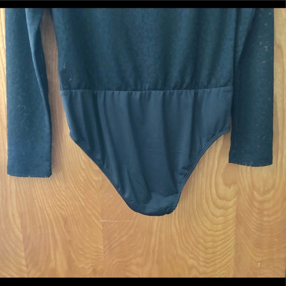 NWT All Saints Bela leopard lace long sleeve bodysuit, size 8 - Picture 7 of 11